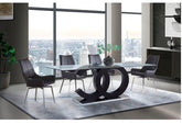 D2207DT Dining Table + Black Chair