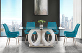 D9002DT + D4878DC TURQUOISE Dining Table