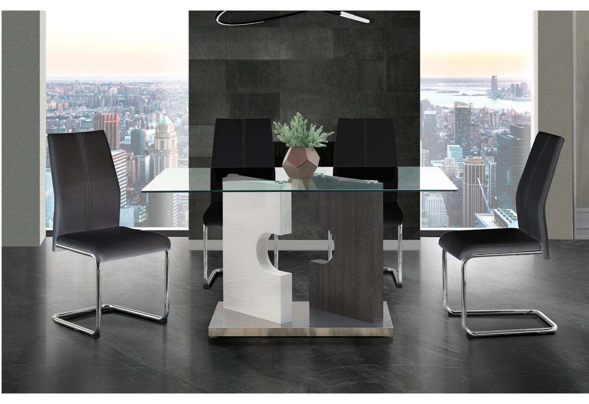 D219DT Dining Table + BLACK Chair