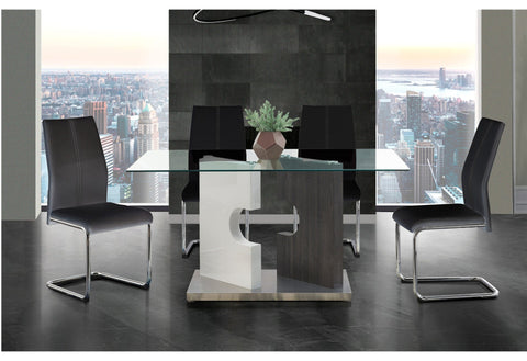 D219DT Dining Table + BLACK Chair