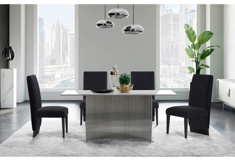 D7070DT+D12DC BLACK Dining Table Set