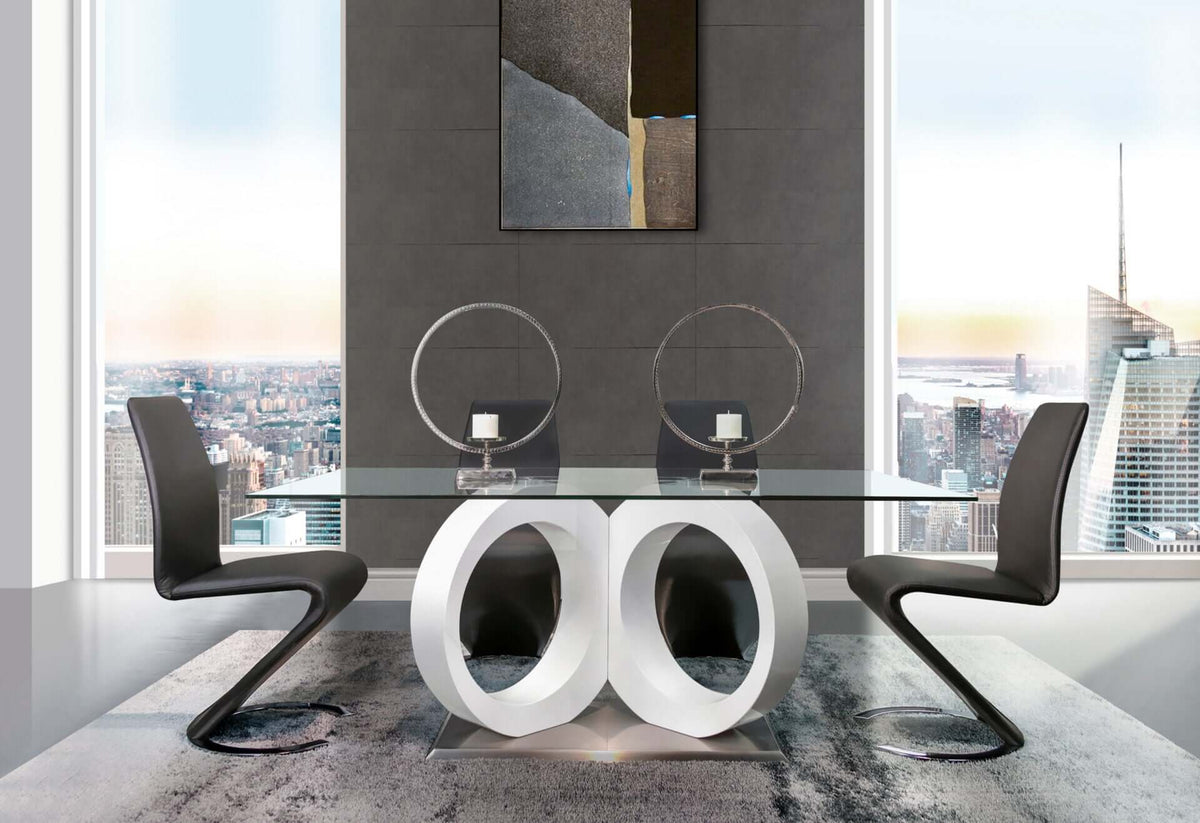 D9002DT + D9002DC BLACK Dining Table