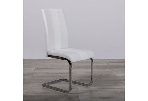 D219DT Dining Table + Chair WHITE