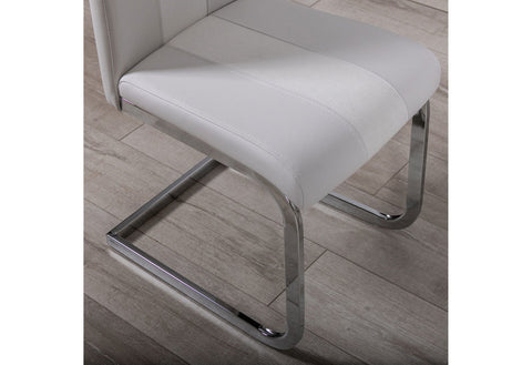 D219DT Dining Table + Chair WHITE