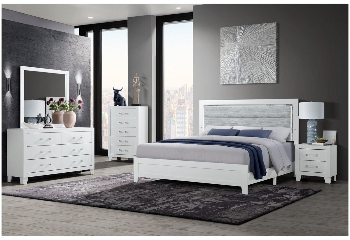 LUCCIA WHITE Bedroom Set