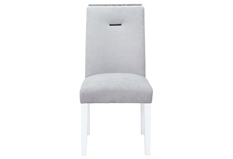 MONACO WHITE DINING TABLE + 4  DINING CHAIR