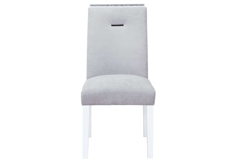 MONACO WHITE DINING TABLE +  4 MONACO DINING CHAIR