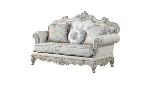 Tuscan Living Room Set in Silver