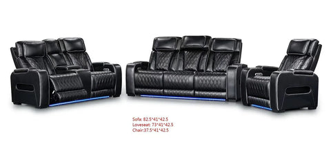 7700-BLACK Reclining Sofa