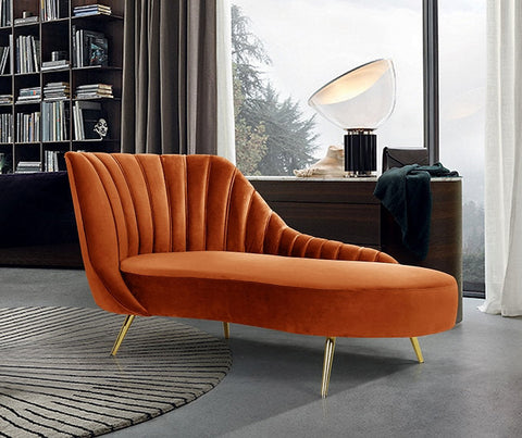 Margo Velvet Chaise Lounge