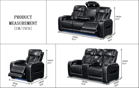7700-BLACK Reclining Sofa