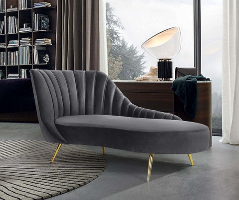 Margo Velvet Chaise Lounge